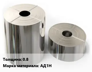 Лента алюминиевая 0.8 Марка: АД1Н